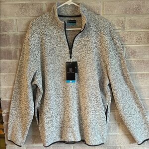 PGA Tour Men’s Heathered Gray Zip-Up